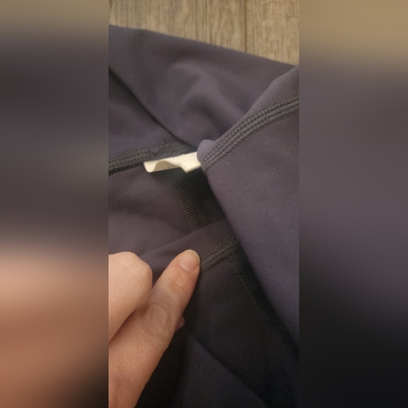 Zyia Active HR Storm Parallel Luxe Blue Gray Ruching Leggings Dance Yoga Block - Picture 6 of 7